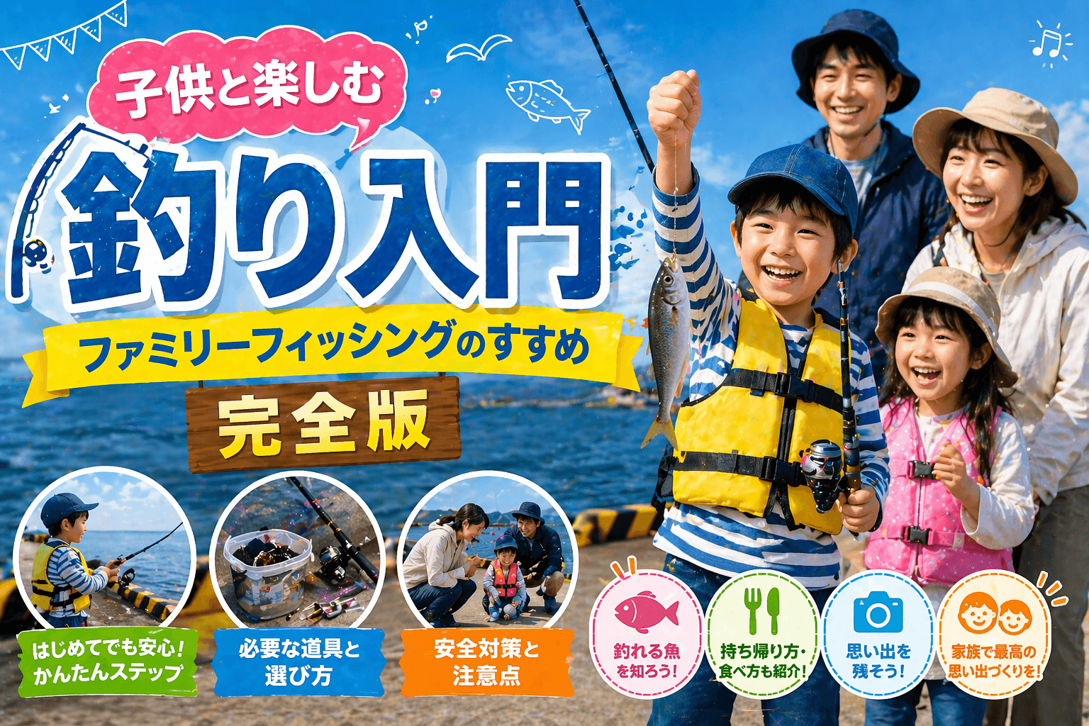 子供と楽しむ釣り入門|ファミリーフィッシングのすすめ完全版